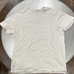 Men's Casual Light Cream/White T-Shirt